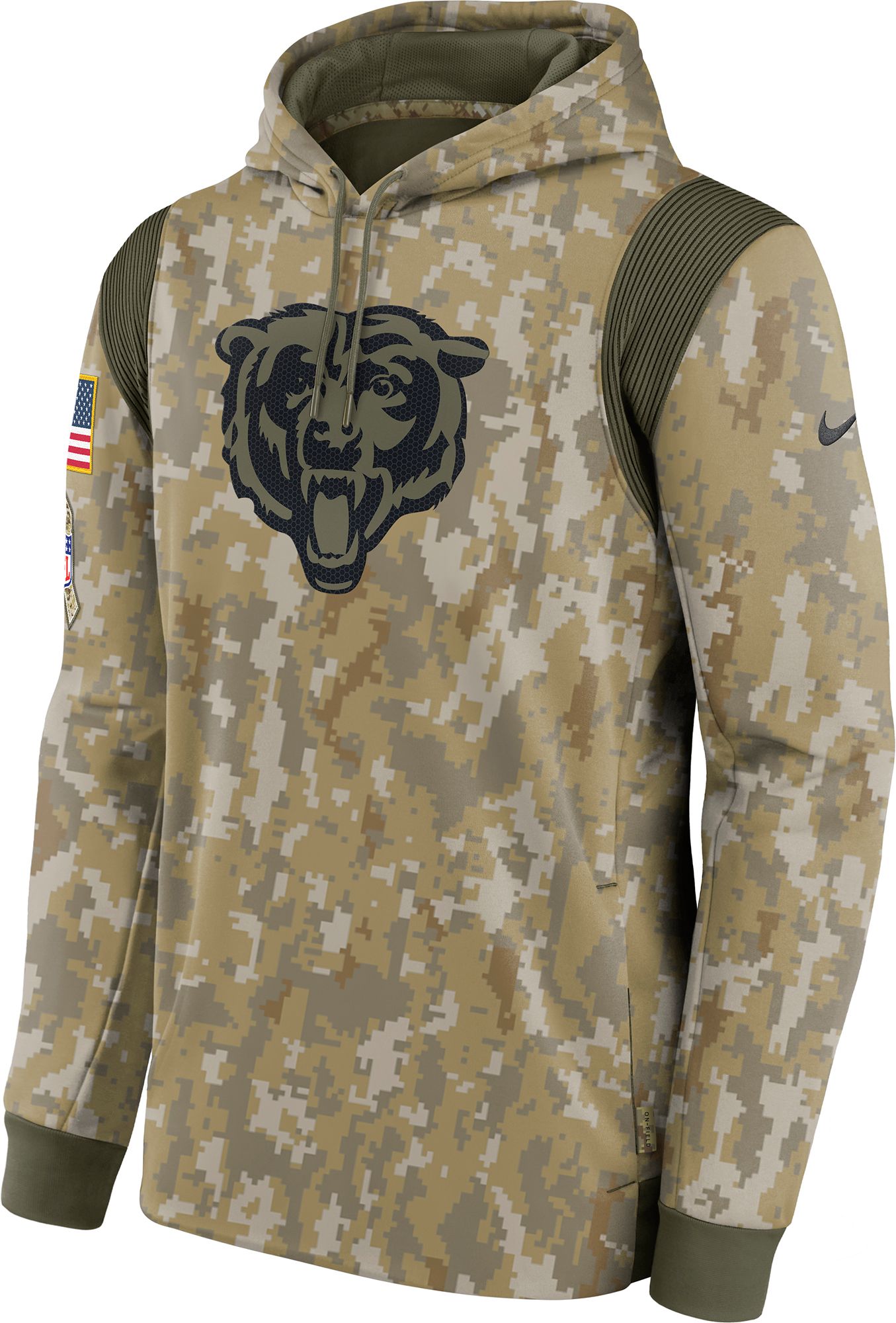 Nike Men s Chicago Bears Salute to Service Camouflage Hoodie