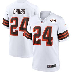 Nike Men's Cleveland Browns Nick Chubb #24 Alternate White Game Jersey