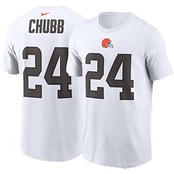 Nike Men's Cleveland Browns Nick Chubb #24 White T-Shirt