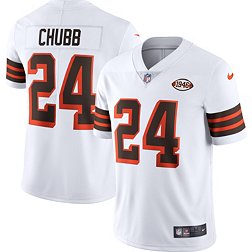 Nike Men's Cleveland Browns Nick Chubb #24 Vapor Limited Alternate White Jersey