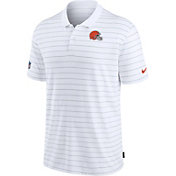 Nike Men's Cleveland Browns Sideline Early Season White Performance Polo