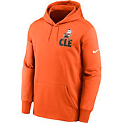 Nike Men's Cleveland Browns Logo Orange Therma-FIT Hoodie