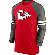 Nike Men's Kansas City Chiefs Dri-FIT Red Long Sleeve Raglan T-Shirt