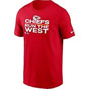 Nike Men's Kansas City Chiefs 2021 Run the AFC West Division Champions Red T-Shirt