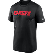Nike Men's Kansas City Chiefs Legend Wordmark Black Performance T-Shirt