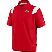 Nike Men's Kansas City Chiefs Coaches Sideline Short Sleeve Red Jacket