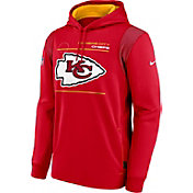 Nike Men's Kansas City Chiefs Sideline Therma-FIT Red Pullover Hoodie