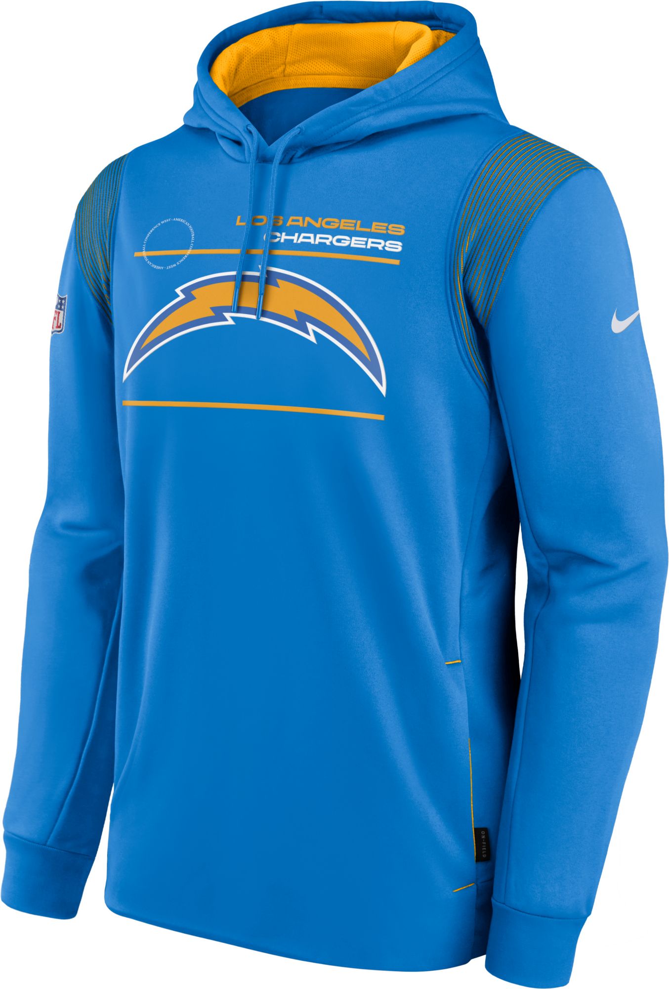 Nike Men's Los Angeles Rams Sideline Therma-FIT Pullover Hoodie - Royal - M Each