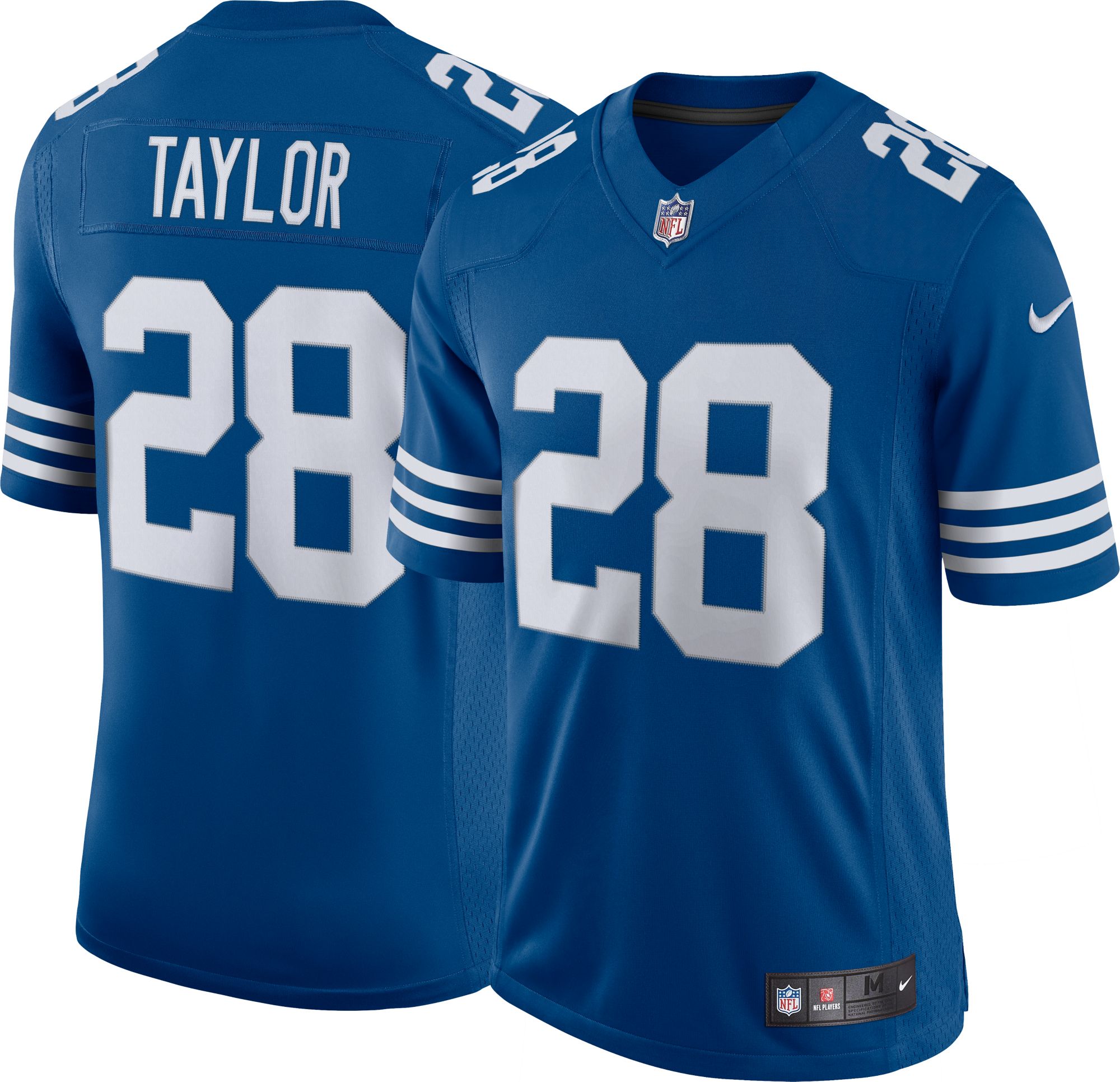 Nike Men's Indianapolis Colts Jonathan Taylor #28 Vapor Limited Alternate Blue Jersey
