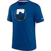 Nike Men's Indianapolis Colts Impact Tri-Blend Blue T-Shirt
