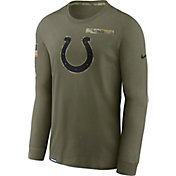 Nike Men's Indianapolis Colts Salute to Service Olive Long Sleeve T-Shirt