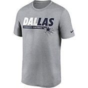 Nike Men's Dallas Cowboys Wordmark Legend Grey T-Shirt
