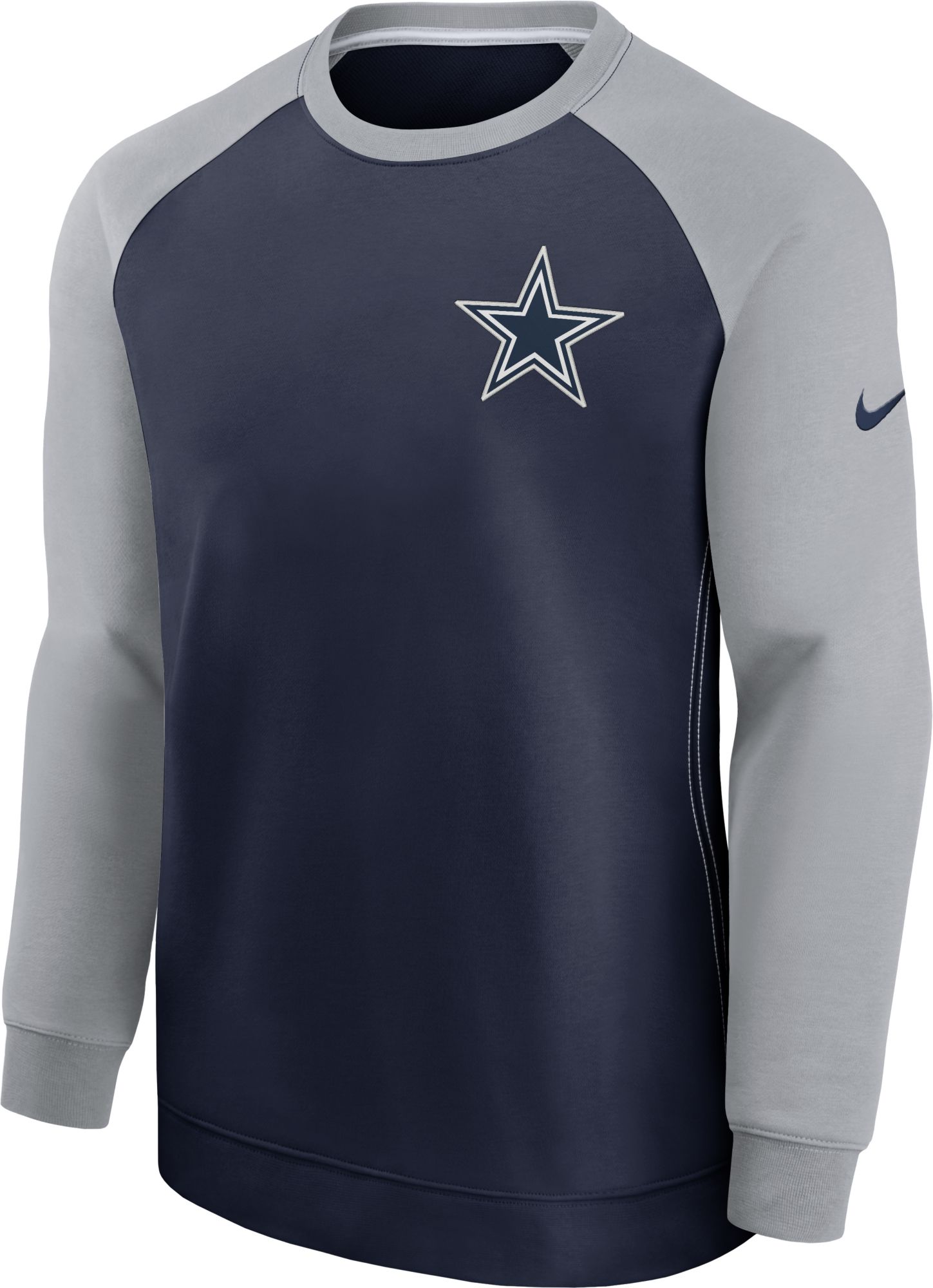 Men's Nike Royal Dallas Cowboys Rewind Club Pullover Sweatshirt Size: Small