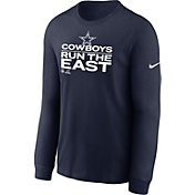 Nike Men's Dallas Cowboys 2021 Run the NFC East Division Champions Navy Long Sleeve T-Shirt