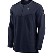 Nike Men's Dallas Cowboys Sideline Coach Half-Zip Navy Pullover