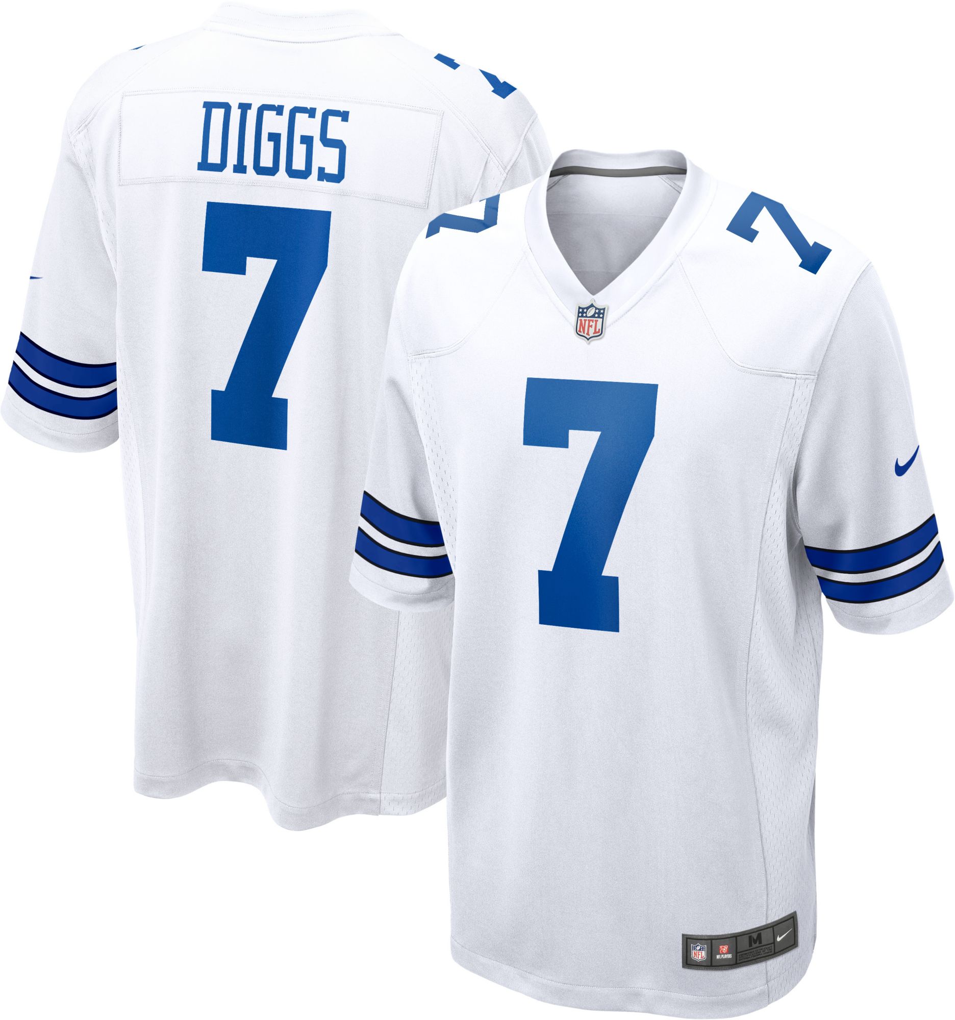 Nike Men's Dallas Cowboys Trevon Diggs #7 White Game Jersey - White