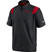 Nike Men's Atlanta Falcons Coaches Sideline Short Sleeve Black Jacket