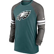 Nike Men's Philadelphia Eagles Dri-FIT Green Long Sleeve Raglan T-Shirt
