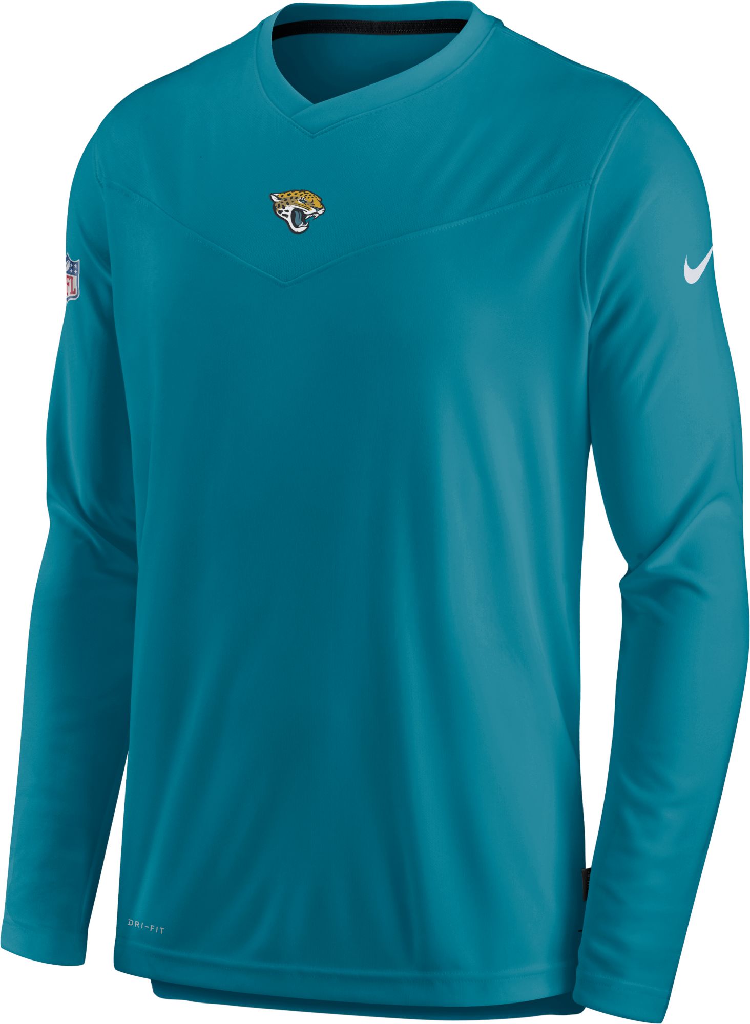 Nike / Men's Jacksonville Jaguars Sideline Coaches Teal Long Sleeve T-Shirt
