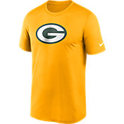 Nike Men's Green Bay Packers Legend Logo Gold T-Shirt