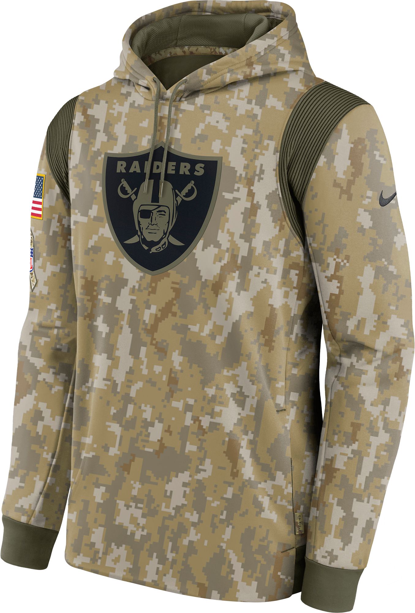 Nike / Men's Las Vegas Raiders Salute to Service Camouflage Hoodie