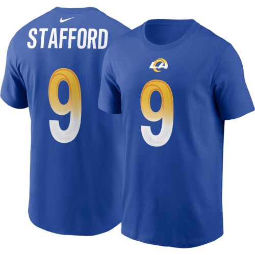 47 Men's Los Angeles Rams Blue Arena Fade Franklin T-Shirt