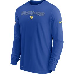 Nike Men's Los Angeles Rams Sideline Team Issue Royal Long Sleeve T-Shirt