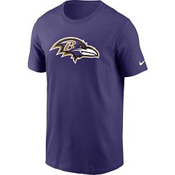 Nike Men's Baltimore Ravens Logo Purple Cotton T-Shirt
