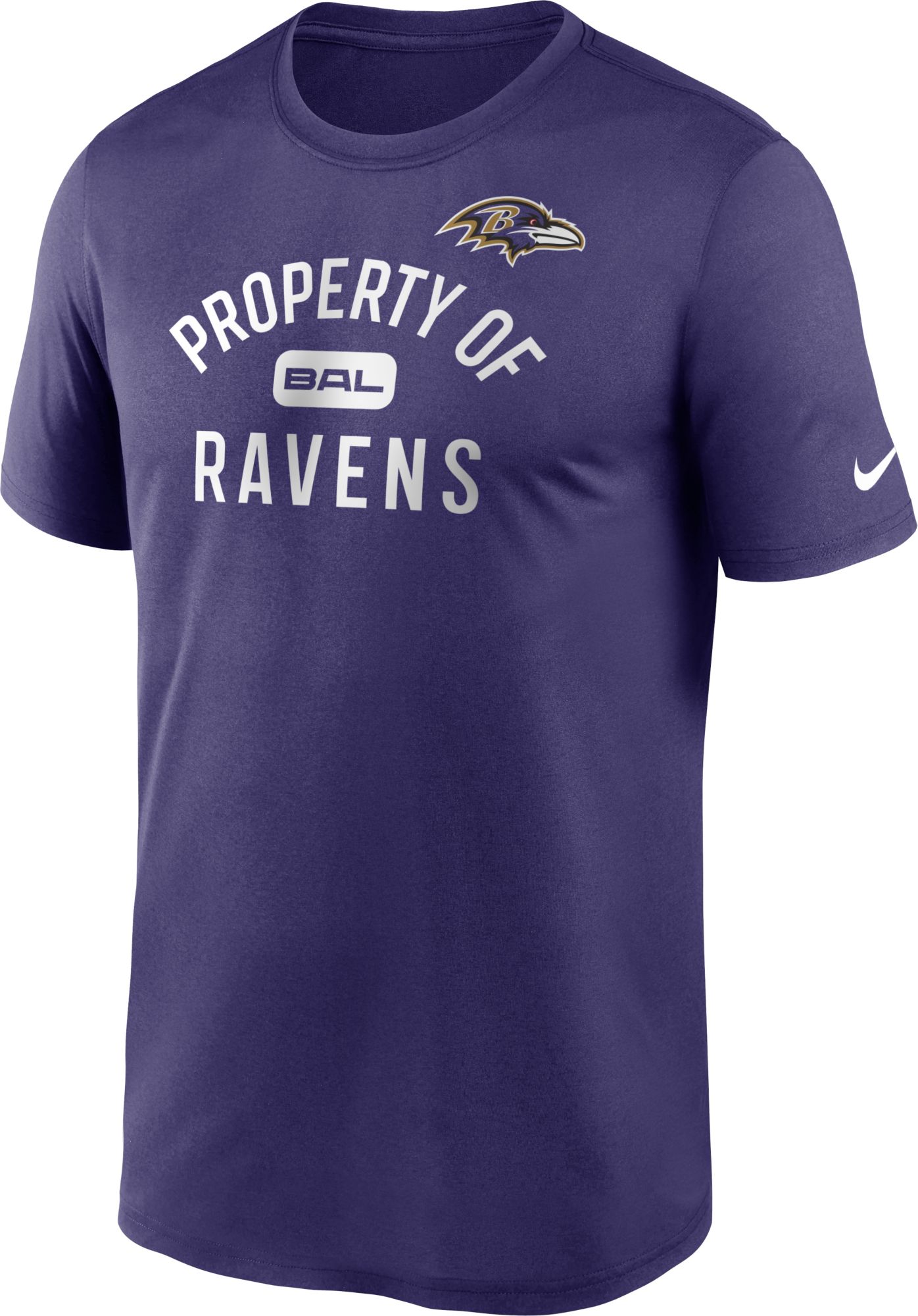 Ladies Baltimore Ravens Purple Pride Playing V Neck Short Sleeve Tee Shirt