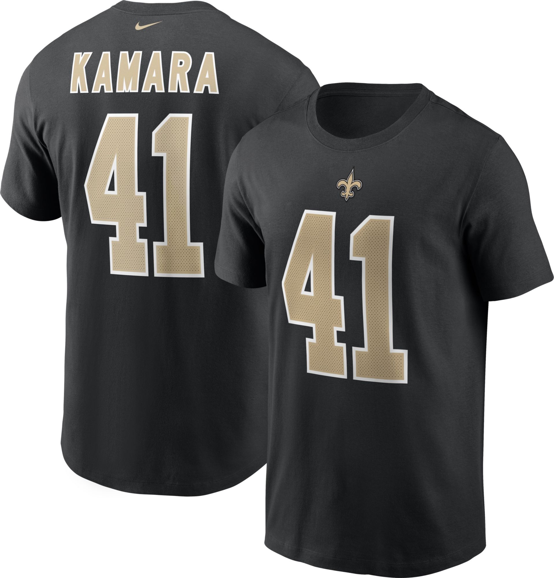 Nike Toddler New Orleans Saints Alvin Kamara #41 Black Game Jersey