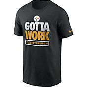 Nike Men's Pittsburgh Steelers Gotta Work Essential Black T-Shirt