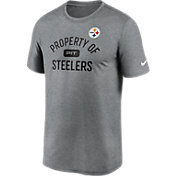 Nike Men's Pittsburgh Steelers Legend 'Property Of' Grey T-Shirt