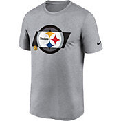 Nike Men's Pittsburgh Steelers Tonal Logo Legend Grey T-Shirt
