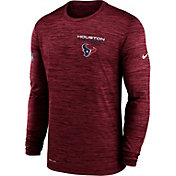 Nike Men's Houston Texans Sideline Legend Velocity Red Long Sleeve T-Shirt