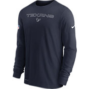 Nike Men's Houston Texans Sideline Team Issue Navy Long Sleeve T-Shirt