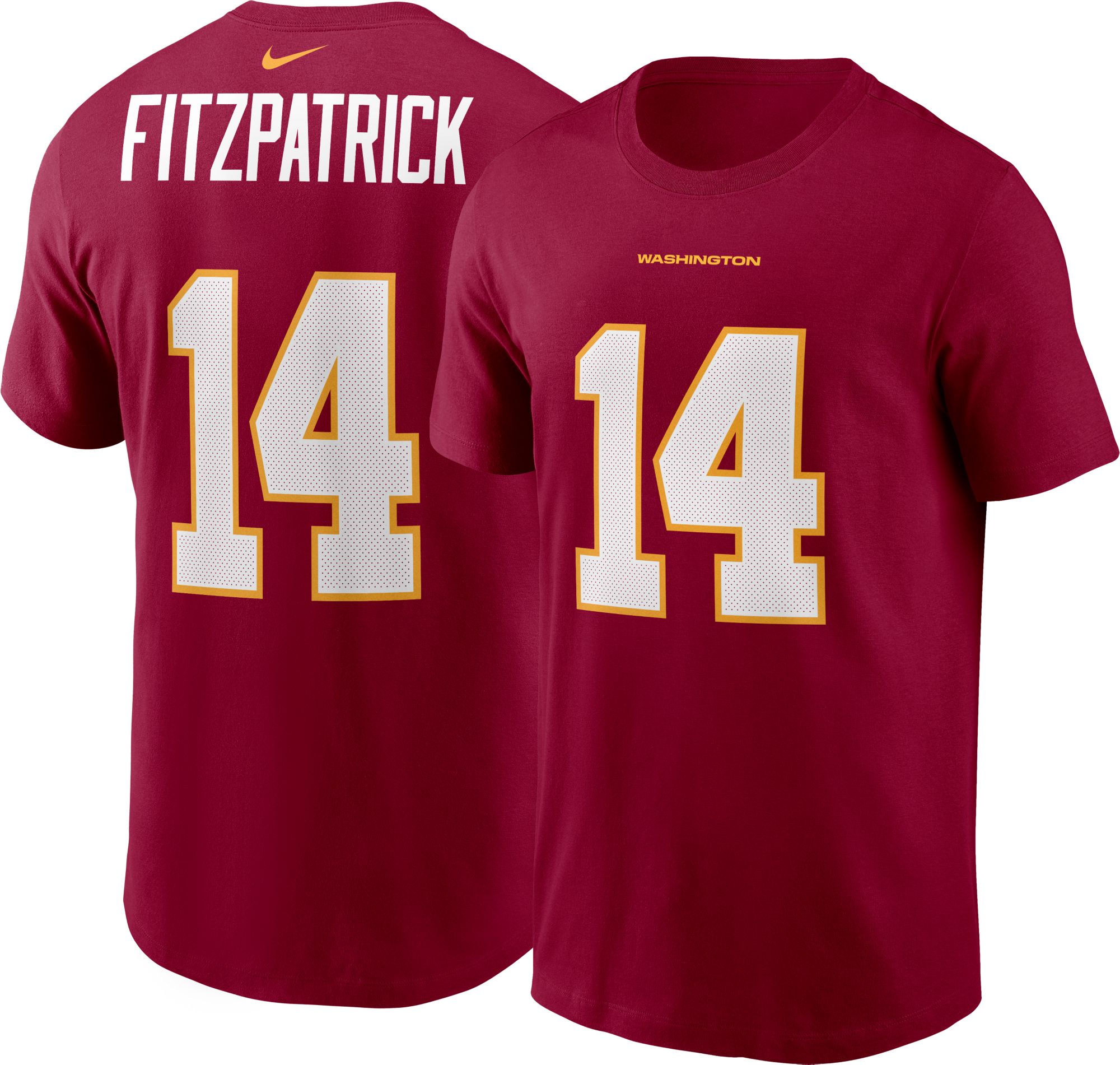 Nike / Men's Washington Football Team Ryan Fitzpatrick #14 Red Game Jersey