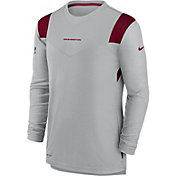 Nike Men's Washington Football Team Sideline Player Dri-FIT Long Sleeve Silver T-Shirt