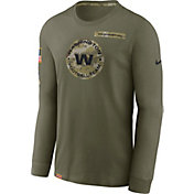 Nike Men's Washington Football Team Salute to Service Olive Long Sleeve T-Shirt