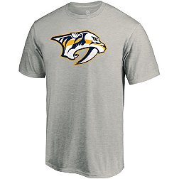 NHL Nashville Predators Mens T-Shirt Short Sleeve Medium Yellow Hockey C2