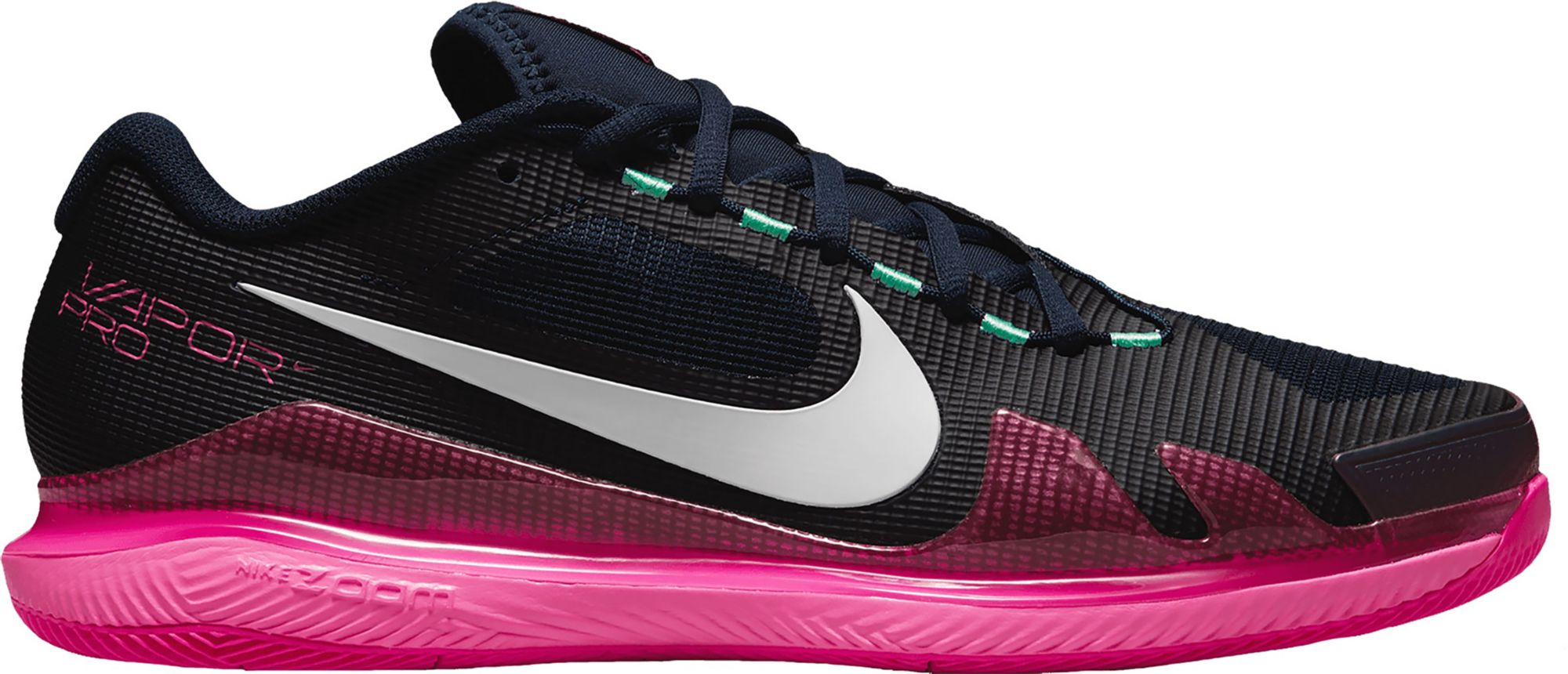 Nikecourt Men's Air Zoom Vapor Pro Hard Court Tennis Shoes, Size 10.5, Dark Obsidian/White
