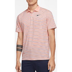 Men's Dry Fit Golf Polo Shirts Collared Shirt with Pocket - Heather Dusty  Pink / S
