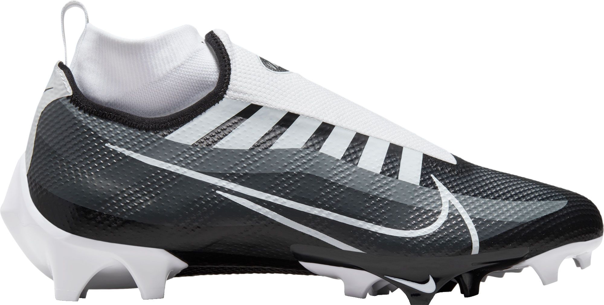 Nike Men's Vapor Edge Elite 360 Flyknit Football Cleats, Size 7, White/Black