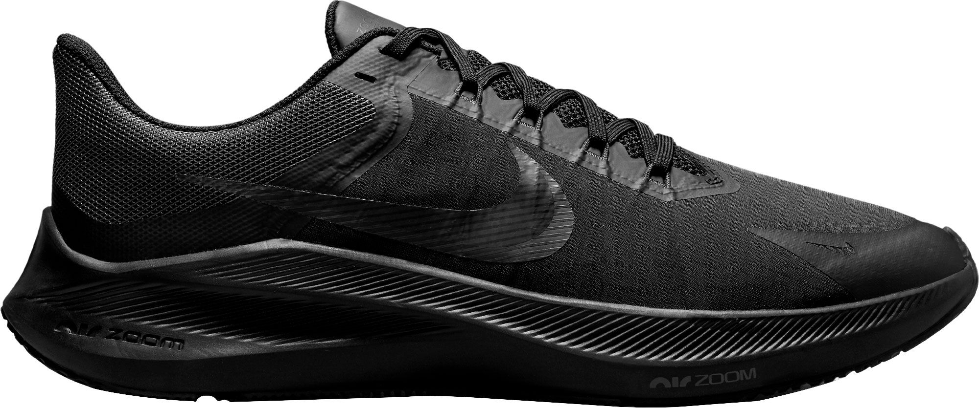 nike all black mens running shoes