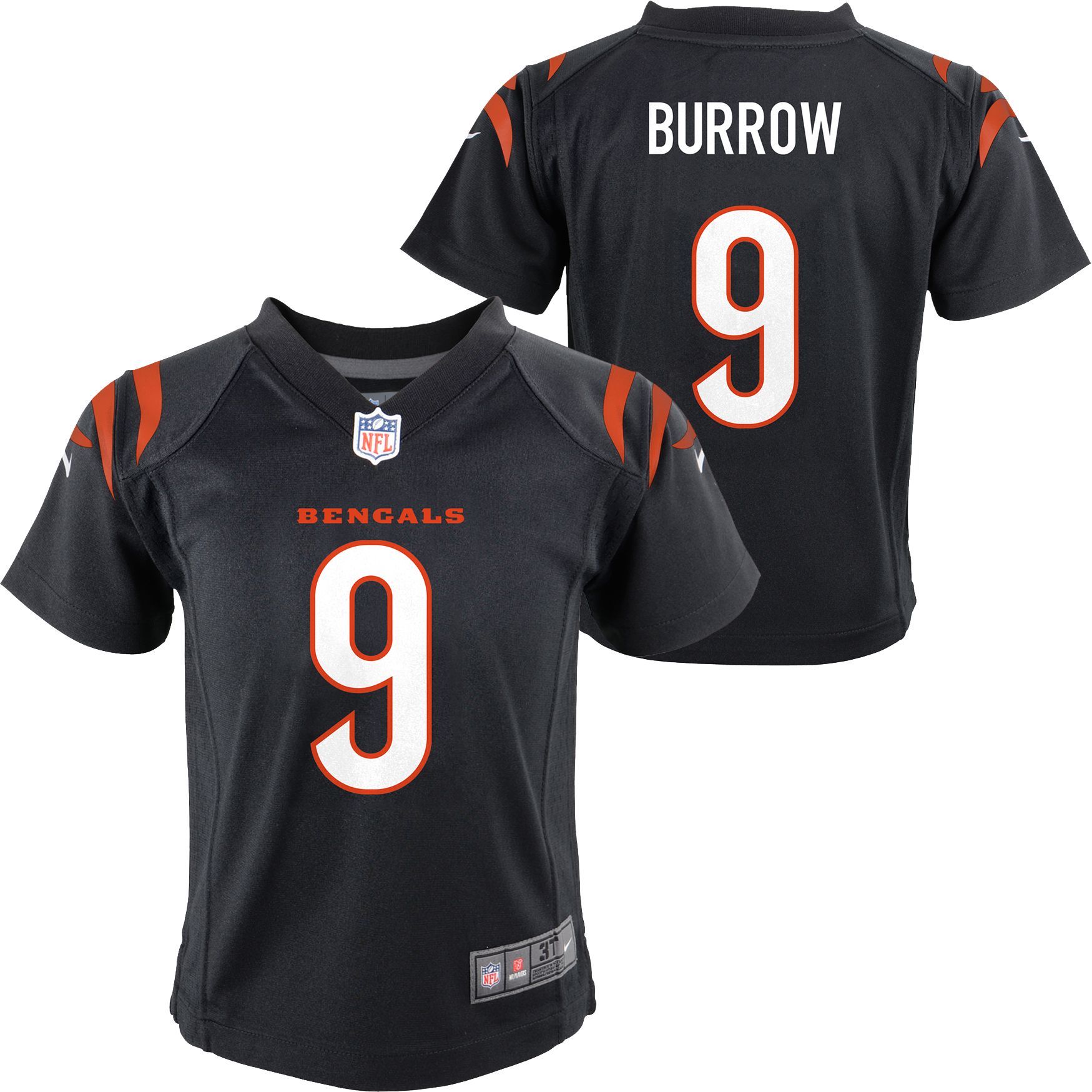 Joe Burrow Cincinnati Bengals #9 Black Youth 8-20 Home Player Name and  Number Jersey