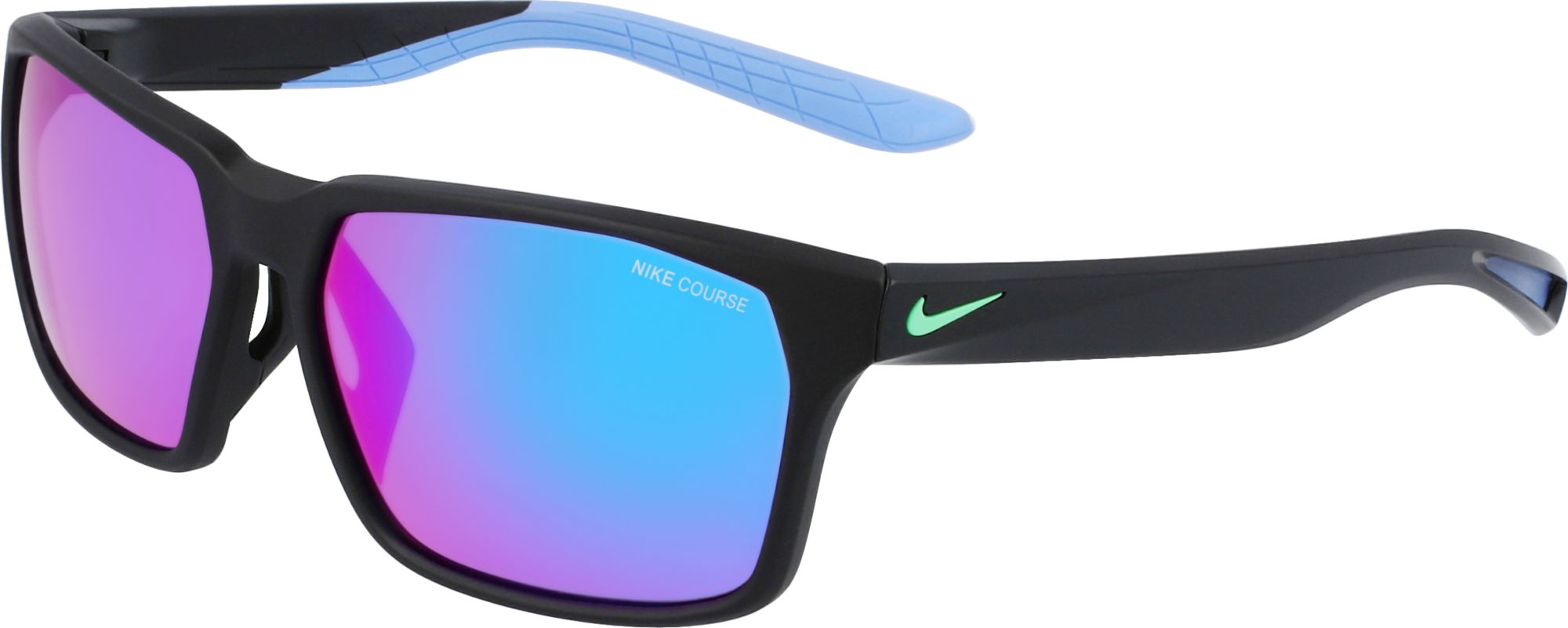 Matte Black/Turquoise Mirrored Lens