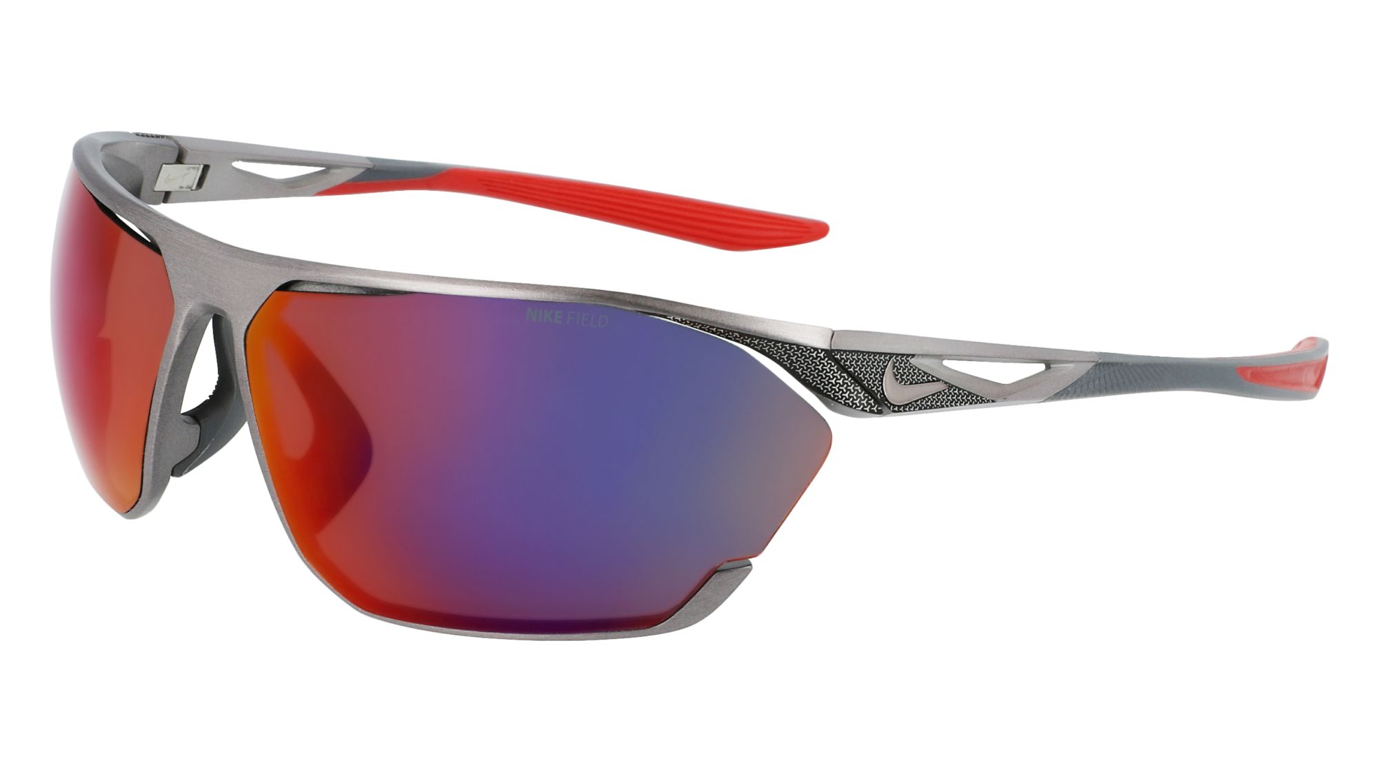 Gunmetal/Red Lens
