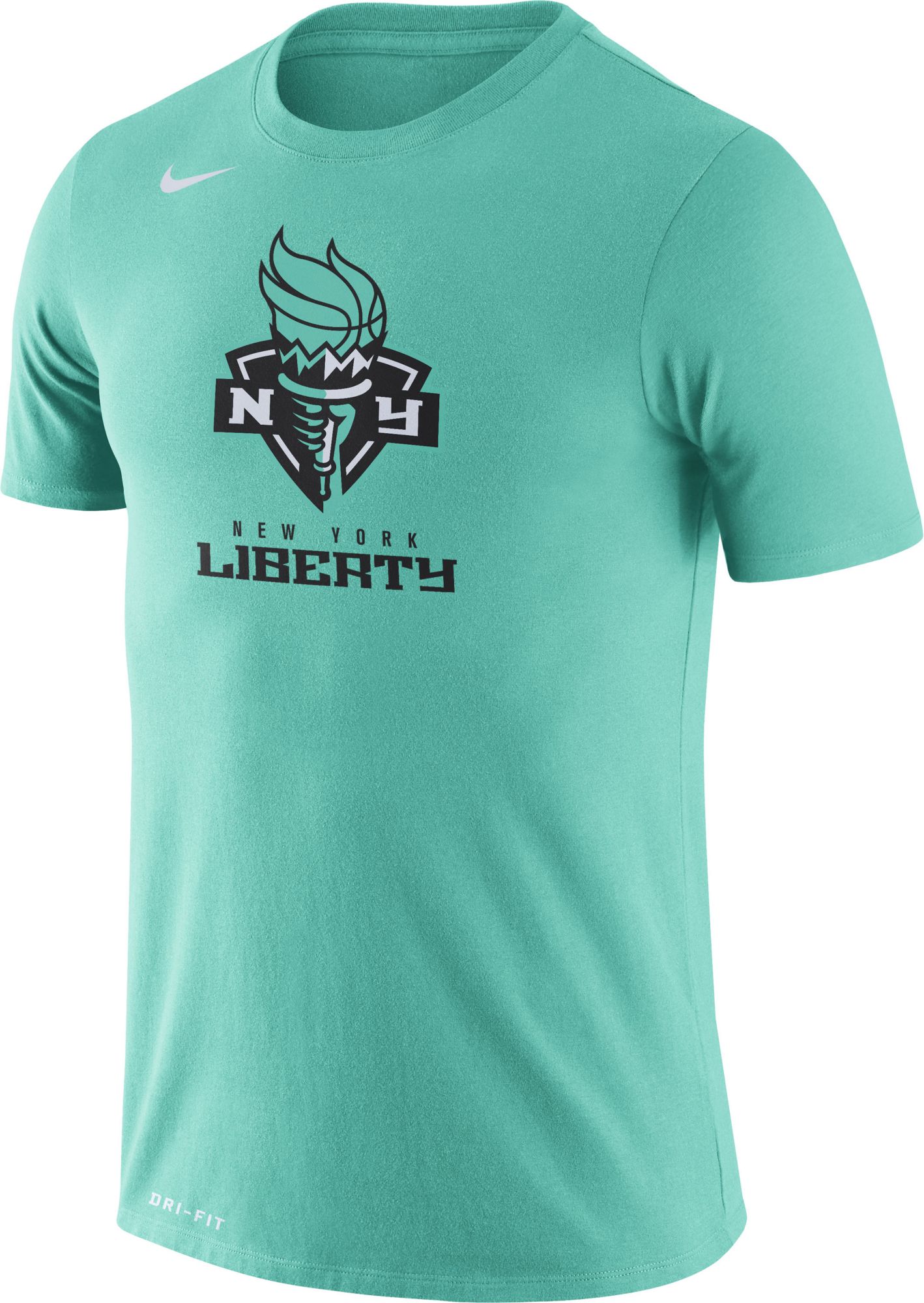 Nike Adult New York Liberty  Green Logo T-Shirt
