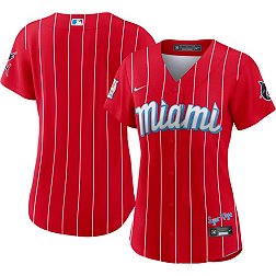 Nike Women's Miami Marlins Red 2021 City Connect Cool Base Jersey