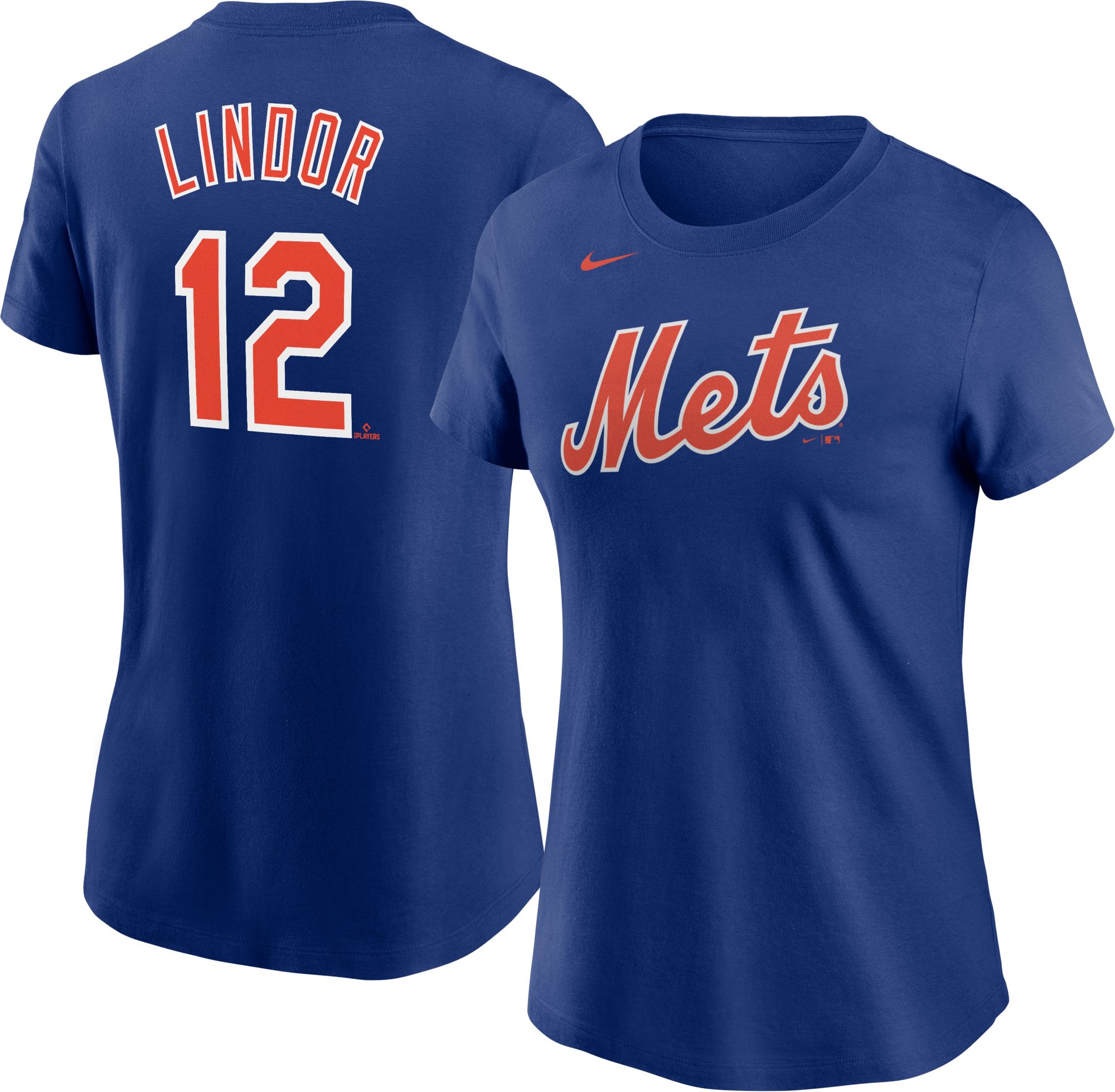 Nike / Women's New York Mets Francisco Lindor #12 Blue T-Shirt