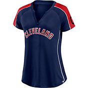 Nike Women's Cleveland Indians Diva Navy T-Shirt